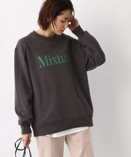 GLOBAL WORK（グローバルワーク）の「キレイ見えさらさらプリントプルオーバー /259998（スウェット・レディース・ブラック/ライトグレー/カーキ/グレー系その他/ダークグレー・MEDIUM/LARGE）」の3枚目の写真