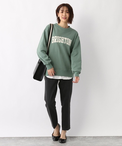 GLOBAL WORK（グローバルワーク）の「キレイ見えさらさらプリントプルオーバー /259998（スウェット・レディース・ブラック/ライトグレー/カーキ/グレー系その他/ダークグレー・MEDIUM/LARGE）」の12枚目の写真