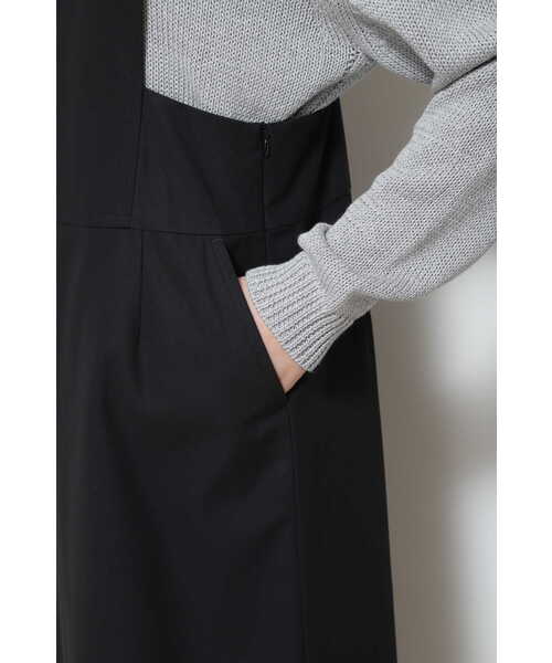 human woman（ヒューマンウーマン）の「◆ジャンパースカート（ワンピース・レディース・ベージュ/ブラック・MEDIUM）」の21枚目の写真