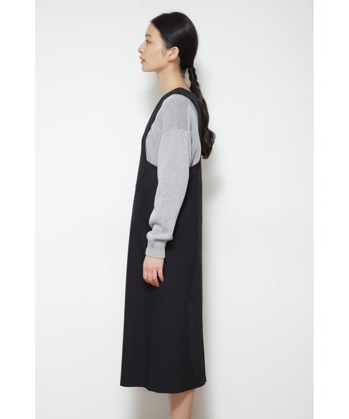 human woman（ヒューマンウーマン）の「◆ジャンパースカート（ワンピース・レディース・ベージュ/ブラック・MEDIUM）」の3枚目の写真
