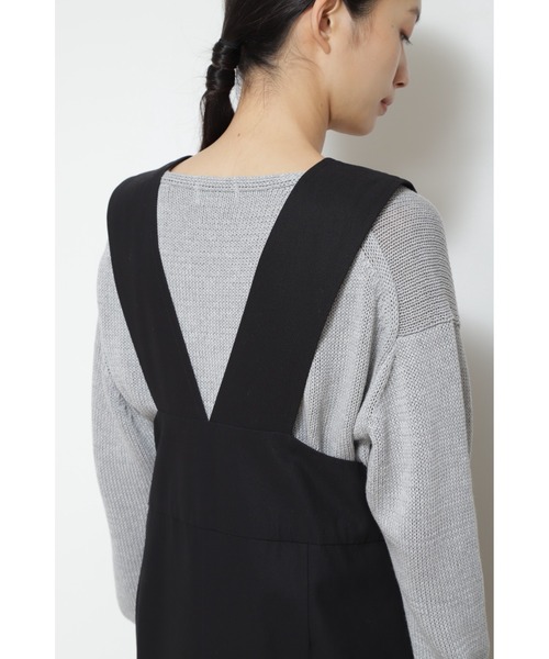 human woman（ヒューマンウーマン）の「◆ジャンパースカート（ワンピース・レディース・ベージュ/ブラック・MEDIUM）」の7枚目の写真