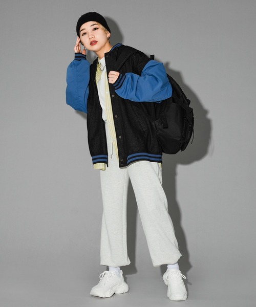 kutir(クティール)の「デニムスタジャン(スタジャン・レディース・ベージュ/ブルー/グリーン・FREE)」の3枚目の写真