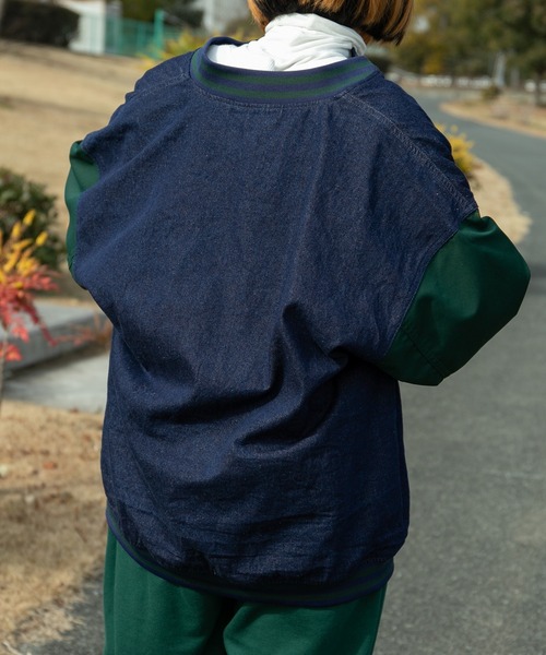 kutir(クティール)の「デニムスタジャン(スタジャン・レディース・ベージュ/ブルー/グリーン・FREE)」の18枚目の写真