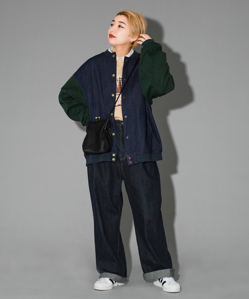 kutir(クティール)の「デニムスタジャン(スタジャン・レディース・ベージュ/ブルー/グリーン・FREE)」の7枚目の写真