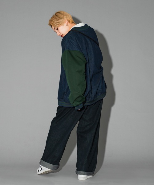 kutir(クティール)の「デニムスタジャン(スタジャン・レディース・ベージュ/ブルー/グリーン・FREE)」の9枚目の写真