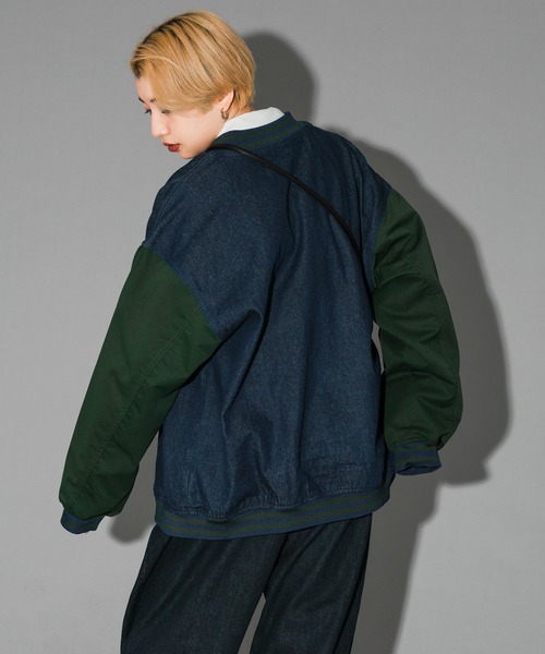 kutir(クティール)の「デニムスタジャン(スタジャン・レディース・ベージュ/ブルー/グリーン・FREE)」の6枚目の写真