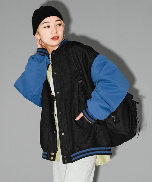 kutir(クティール)の「デニムスタジャン(スタジャン・レディース・ベージュ/ブルー/グリーン・FREE)」の12枚目の写真