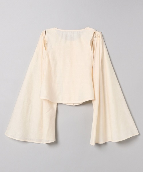 JEANASIS（ジーナシス）の「ジャガードワイドスリーブコンパクトブラウス/270588（シャツ/ブラウス・レディース・ブラック/グリーン/アイボリー・FREE）」の13枚目の写真