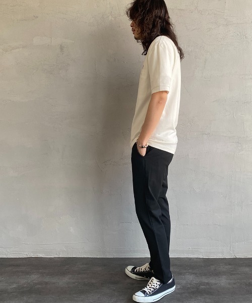 [FREDPERRY/フレッドペリー]ワンポイントロゴ刺繍鹿の子ポケットTシャツ