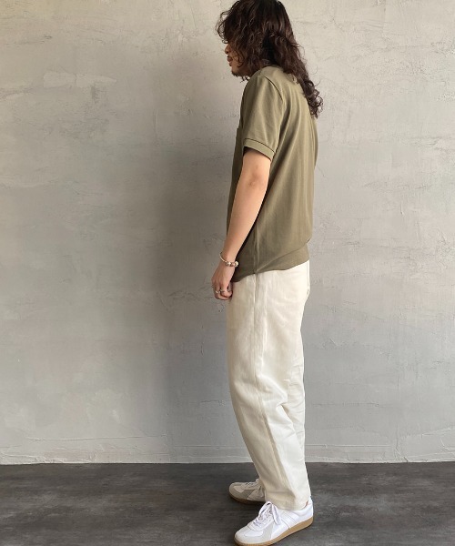 [FREDPERRY/フレッドペリー]ワンポイントロゴ刺繍鹿の子ポケットTシャツ