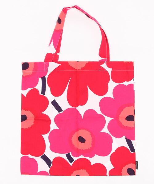 marimekko（マリメッコ）の「marimekko/ファブリックバッグ（トートバッグ・レディース・レッド/ブラック・ONESIZE）」の3枚目の写真