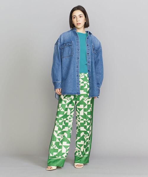 BEAUTY&YOUTH UNITED ARROWS（ビューティーアンドユースユナイテッドアローズ）の「BY コットンデニム ビッグ シャツ -ウォッシャブル-（シャツ/ブラウス・レディース・オフホワイト/コバルトブルー・FREE）」の15枚目の写真