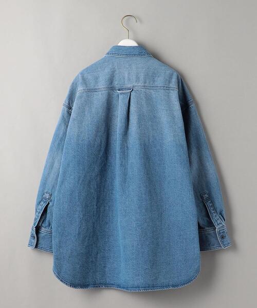 BEAUTY&YOUTH UNITED ARROWS（ビューティーアンドユースユナイテッドアローズ）の「BY コットンデニム ビッグ シャツ -ウォッシャブル-（シャツ/ブラウス・レディース・オフホワイト/コバルトブルー・FREE）」の10枚目の写真