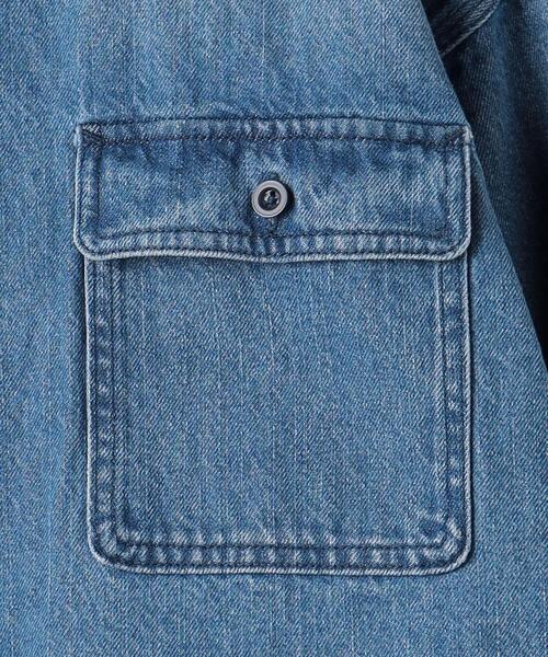 BEAUTY&YOUTH UNITED ARROWS（ビューティーアンドユースユナイテッドアローズ）の「BY コットンデニム ビッグ シャツ -ウォッシャブル-（シャツ/ブラウス・レディース・オフホワイト/コバルトブルー・FREE）」の21枚目の写真