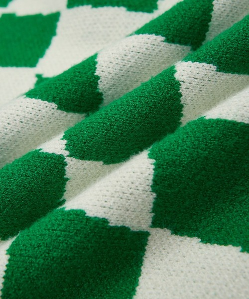 CORPUS TOKYO（コーパス トーキョー）の「Lazy Tokyo チェッカーフラッグニットベスト（ベスト・メンズ・ブラック/グリーン・1/2/3）」の21枚目の写真