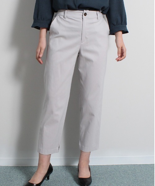 fleur by mint breeze（フルールバイミントブリーズ）の「【M～5L 大きいサイズ】ストレッチ スリット入り 9分丈 パンツ（その他パンツ・レディース・ライトグレー/ネイビー/グリーン・M/L/3L/5L/4L/LL）」の6枚目の写真