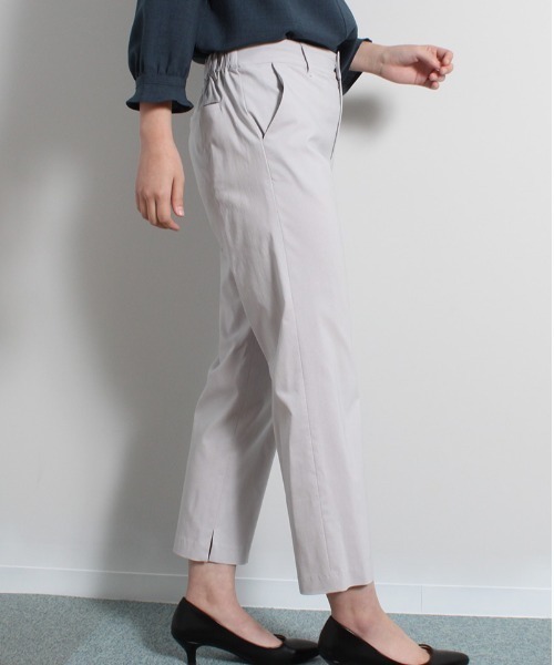fleur by mint breeze（フルールバイミントブリーズ）の「【M～5L 大きいサイズ】ストレッチ スリット入り 9分丈 パンツ（その他パンツ・レディース・ライトグレー/ネイビー/グリーン・M/L/3L/5L/4L/LL）」の7枚目の写真