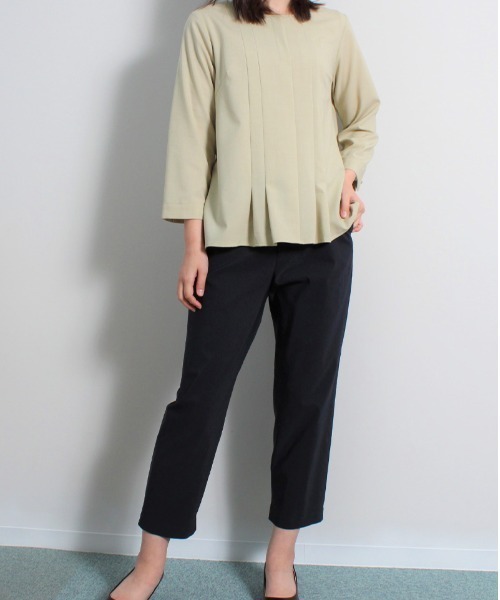 fleur by mint breeze（フルールバイミントブリーズ）の「【M～5L 大きいサイズ】ストレッチ スリット入り 9分丈 パンツ（その他パンツ・レディース・ライトグレー/ネイビー/グリーン・M/L/3L/5L/4L/LL）」の17枚目の写真