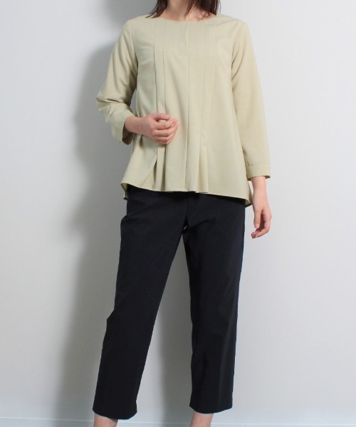 fleur by mint breeze（フルールバイミントブリーズ）の「【M～5L 大きいサイズ】ストレッチ スリット入り 9分丈 パンツ（その他パンツ・レディース・ライトグレー/ネイビー/グリーン・M/L/3L/5L/4L/LL）」の16枚目の写真