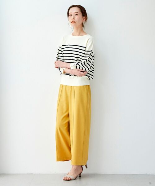 le.coeur blanc(ルクールブラン)の「リネンライクワイドクロップドパンツ(その他パンツ・レディース・サックスブルー/イエロー/ライトベージュ・38/36)」の19枚目の写真