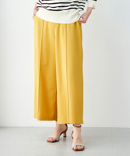 le.coeur blanc(ルクールブラン)の「リネンライクワイドクロップドパンツ(その他パンツ・レディース・サックスブルー/イエロー/ライトベージュ・38/36)」の16枚目の写真