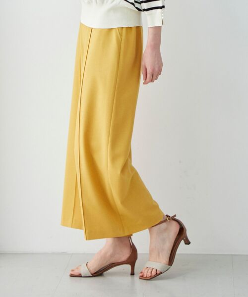 le.coeur blanc(ルクールブラン)の「リネンライクワイドクロップドパンツ(その他パンツ・レディース・サックスブルー/イエロー/ライトベージュ・38/36)」の5枚目の写真