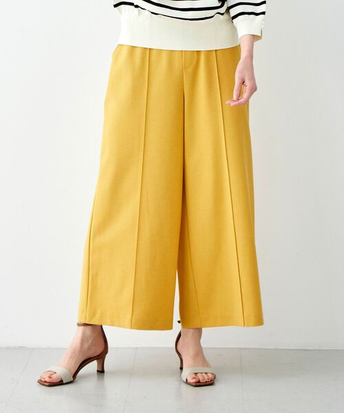 le.coeur blanc(ルクールブラン)の「リネンライクワイドクロップドパンツ(その他パンツ・レディース・サックスブルー/イエロー/ライトベージュ・38/36)」の11枚目の写真