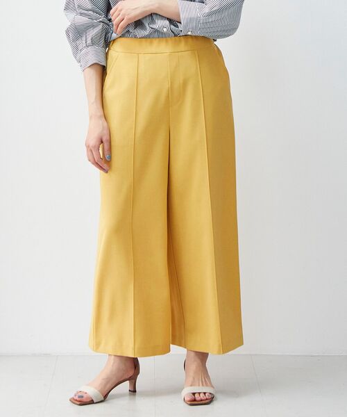 le.coeur blanc(ルクールブラン)の「リネンライクワイドクロップドパンツ(その他パンツ・レディース・サックスブルー/イエロー/ライトベージュ・38/36)」の14枚目の写真