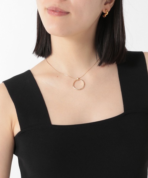 WACCOWACCO（ワッコワッコ）の「Chaos(カオス)/【WACCOWACCO×Chaos】ゴールドリングネックレス（ネックレス・レディース・ゴールド・FREE）」の5枚目の写真