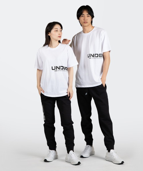 UNDER ARMOUR(アンダーアーマー)の「UAヘビーウエイト チャージドコットン ショートスリーブ Tシャツ ワードマーク(トレーニング/メンズ)(Tシャツ/カットソー・メンズ・ホワイト/ブラック・XL/L/S/M/3XL/XXL)」の8枚目の写真