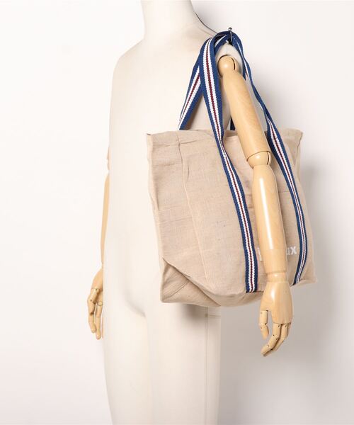 SPICE OF LIFE（スパイス オブ ライフ）の「インポート インド製 LESS DRESS TOTE BAG ジュート×コットン混 横長トートバッグ Lサイズ [Wisteria/ウィステリア]（トートバッグ・レディース・ベージュ系その他/ベージュ系その他2/ベージュ系その他3・ONE SIZE）」の14枚目の写真