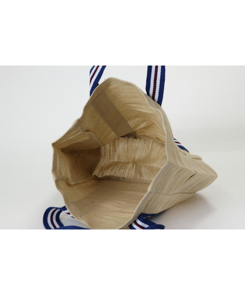 SPICE OF LIFE（スパイス オブ ライフ）の「インポート インド製 LESS DRESS TOTE BAG ジュート×コットン混 横長トートバッグ Lサイズ [Wisteria/ウィステリア]（トートバッグ・レディース・ベージュ系その他/ベージュ系その他2/ベージュ系その他3・ONE SIZE）」の12枚目の写真