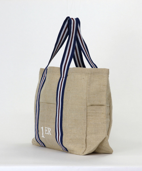 SPICE OF LIFE（スパイス オブ ライフ）の「インポート インド製 LESS DRESS TOTE BAG ジュート×コットン混 横長トートバッグ Lサイズ [Wisteria/ウィステリア]（トートバッグ・レディース・ベージュ系その他/ベージュ系その他2/ベージュ系その他3・ONE SIZE）」の19枚目の写真