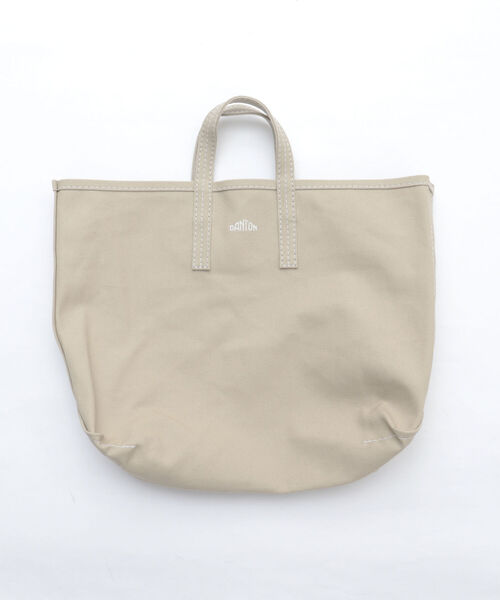 DANTON（ダントン）の「【DANTON/ダントン】COTTON CANVAS TOTE キャンバス トートバッグ（トートバッグ・メンズ・ネイビー/キナリ/マスタード/アイボリー/オリーブ/ブラック/レッド/ベージュ・FREE）」の4枚目の写真