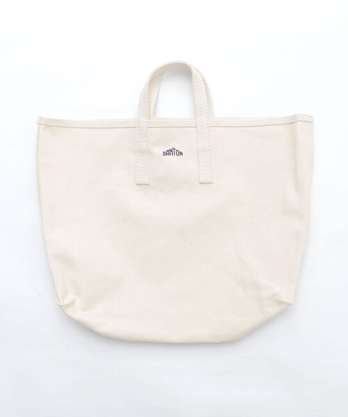 DANTON（ダントン）の「【DANTON/ダントン】COTTON CANVAS TOTE キャンバス トートバッグ（トートバッグ・メンズ・ネイビー/キナリ/マスタード/アイボリー/オリーブ/ブラック/レッド/ベージュ・FREE）」の2枚目の写真