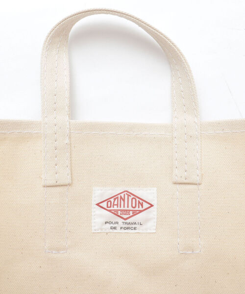 DANTON（ダントン）の「【DANTON/ダントン】COTTON CANVAS TOTE キャンバス トートバッグ（トートバッグ・メンズ・ネイビー/キナリ/マスタード/アイボリー/オリーブ/ブラック/レッド/ベージュ・FREE）」の11枚目の写真