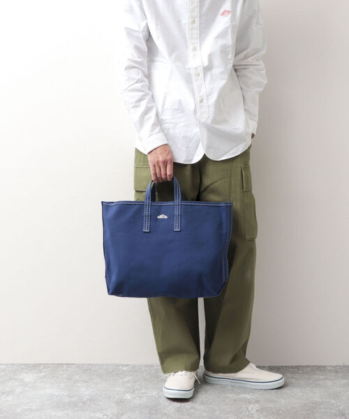 DANTON（ダントン）の「【DANTON/ダントン】COTTON CANVAS TOTE キャンバス トートバッグ（トートバッグ・メンズ・ネイビー/キナリ/マスタード/アイボリー/オリーブ/ブラック/レッド/ベージュ・FREE）」の18枚目の写真