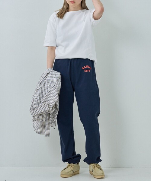 FREAK'S STORE（フリークスストア）の「TOWN CRAFT × FREAK'S STORE/タウンクラフト × フリークスストア　別注 ボートネック半袖Tシャツ（Tシャツ/カットソー・レディース・ホワイト/ブラック/チャコールグレー/レッド/グリーン/ブルー・ﾌﾘ-）」の7枚目の写真