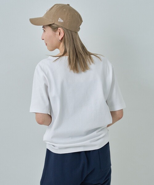 FREAK'S STORE（フリークスストア）の「TOWN CRAFT × FREAK'S STORE/タウンクラフト × フリークスストア　別注 ボートネック半袖Tシャツ（Tシャツ/カットソー・レディース・ホワイト/ブラック/チャコールグレー/レッド/グリーン/ブルー・ﾌﾘ-）」の9枚目の写真