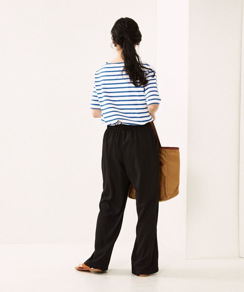 FREAK'S STORE（フリークスストア）の「TOWN CRAFT × FREAK'S STORE/タウンクラフト × フリークスストア　別注 ボートネック半袖Tシャツ（Tシャツ/カットソー・レディース・ホワイト/ブラック/チャコールグレー/レッド/グリーン/ブルー・ﾌﾘ-）」の11枚目の写真