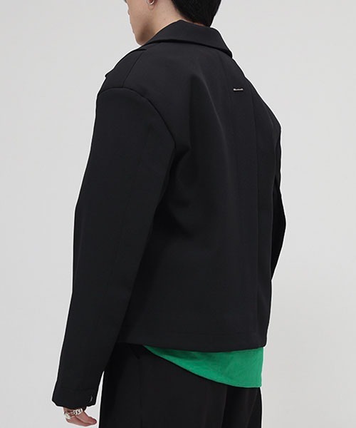 WESTBOY(ウエストボーイ)の「【WB ORIGINALS】Drop Shoulder Short Jacket WO22S2OT02(ブルゾン・メンズ・ホワイト/ブラック・M/L/XL)」の10枚目の写真