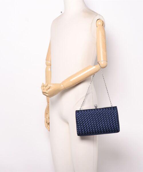 HANAE MORI(ハナエモリ)の「【HANAE MORI】パーティーバッグ(ハンドバッグ・レディース・ネイビー/グレー/ブラック・ONE SIZE)」の7枚目の写真