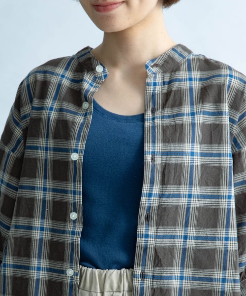 FORK&SPOON（フォークアンドスプーン）の「FORK&SPOON　丸胴フライスタンクトップ（タンクトップ・レディース・ブラック/ブルー/アイボリー/グリーン系その他・ONE）」の4枚目の写真