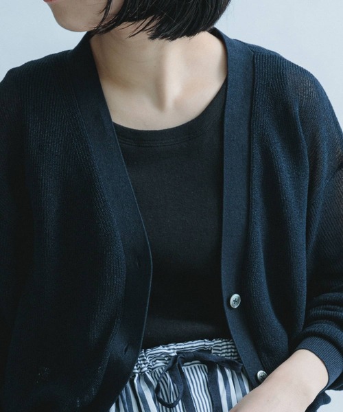 FORK&SPOON（フォークアンドスプーン）の「FORK&SPOON　丸胴フライスタンクトップ（タンクトップ・レディース・ブラック/ブルー/アイボリー/グリーン系その他・ONE）」の3枚目の写真