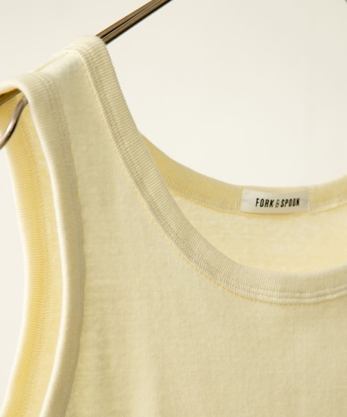 FORK&SPOON（フォークアンドスプーン）の「FORK&SPOON　丸胴フライスタンクトップ（タンクトップ・レディース・ブラック/ブルー/アイボリー/グリーン系その他・ONE）」の13枚目の写真