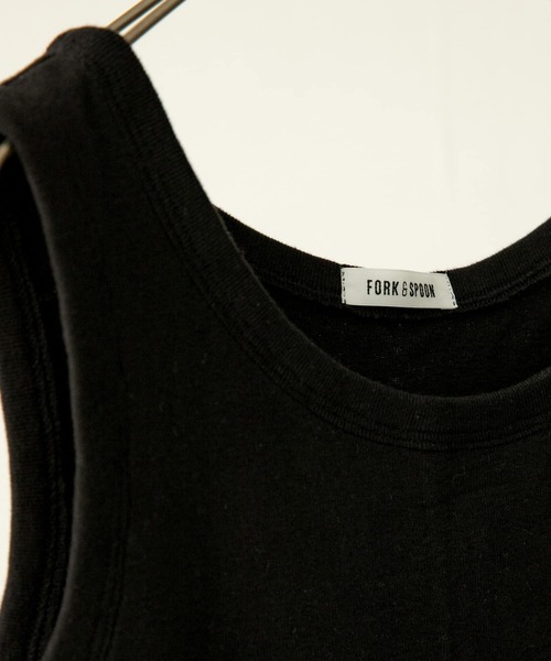 FORK&SPOON（フォークアンドスプーン）の「FORK&SPOON　丸胴フライスタンクトップ（タンクトップ・レディース・ブラック/ブルー/アイボリー/グリーン系その他・ONE）」の16枚目の写真