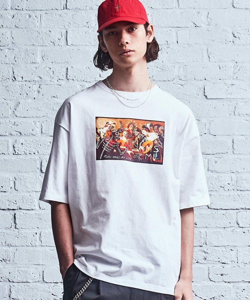 MSML（エムエスエムエル）の「MSML ART GRAPHIC OVERSIZED TEE（Tシャツ/カットソー・メンズ・ホワイト/ブラック・L/XL/M/L）」の9枚目の写真