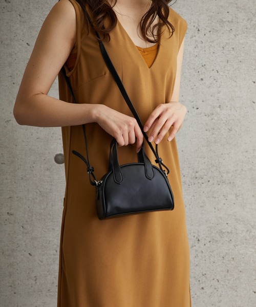 L.H.P(エルエイチピー)の「courage/クラージュ/シンセティックレザーショルダーバッグ(ショルダーバッグ・レディース・ブラック/ブラウン/グリーン・FREE)」の8枚目の写真