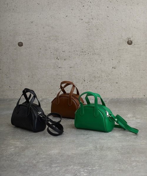 L.H.P(エルエイチピー)の「courage/クラージュ/シンセティックレザーショルダーバッグ(ショルダーバッグ・レディース・ブラック/ブラウン/グリーン・FREE)」の12枚目の写真