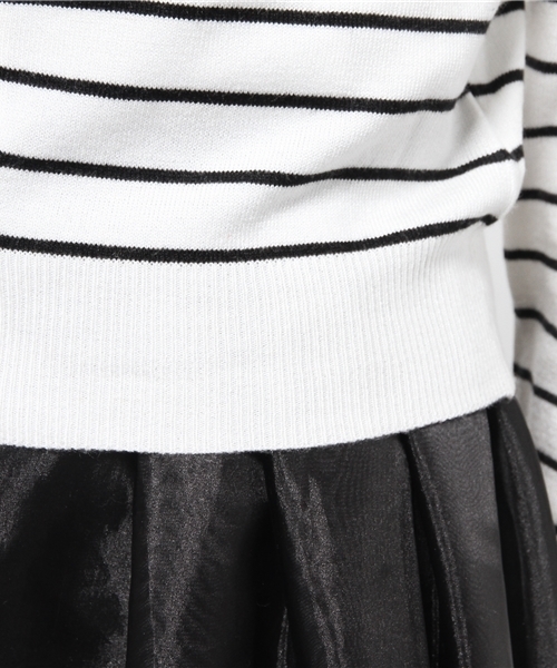 merry jenny(メリージェニー)の「H/G ビスコースクルーカーデ(カーディガン/ボレロ・レディース・ピンク/オフホワイト/ホワイト×レッド/ブラック/ブラック×ホワイト/グレー/ネイビー/ラベンダー・FREE)」の19枚目の写真